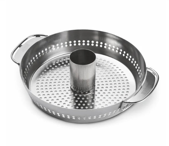 Weber Poultry Roaster Gourmet Barbecue System GBS BBQ Stainless Steel (W)40.5cm - Image 2