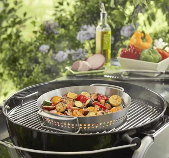 Weber Poultry Roaster Gourmet Barbecue System GBS BBQ Stainless Steel (W)40.5cm - Image 4