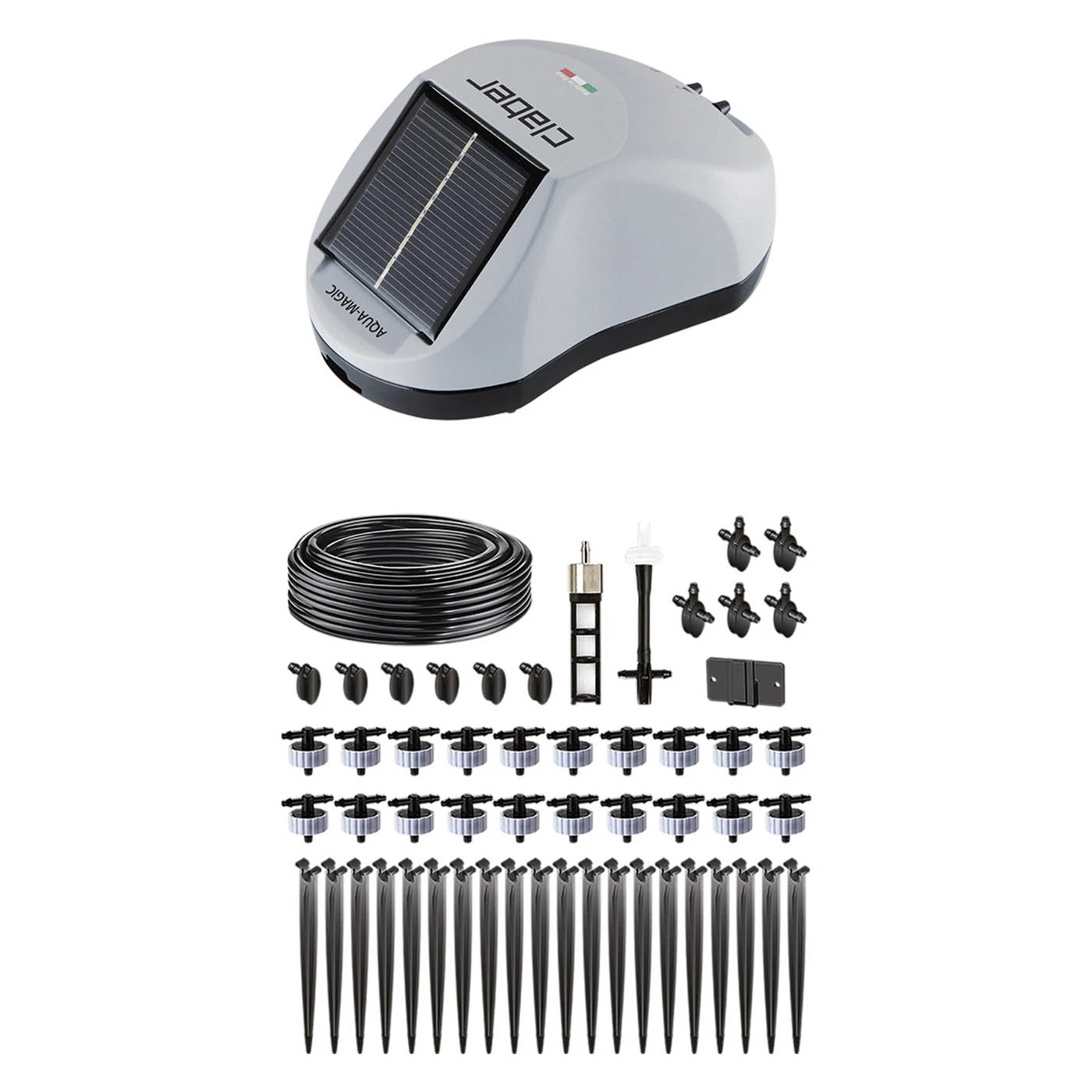 Solar Irrigation Kit Plant Water Drip Garden Watering System 20 drippers - Image 1
