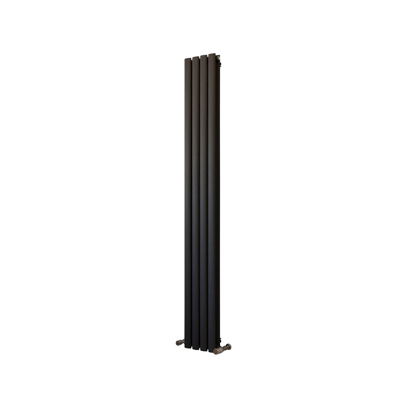 Designer Radiator Anthracite Vertical Steel Indoor Modern (H)180x(W)23.6cm - Image 1