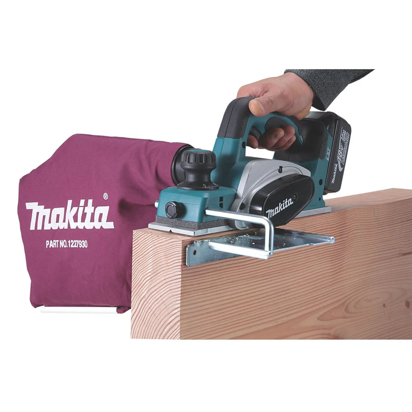 Makita Planer Cordless DKP180Z 18V LXT LiIon Soft Grip Handle 14000Rpm Body Only - Image 2