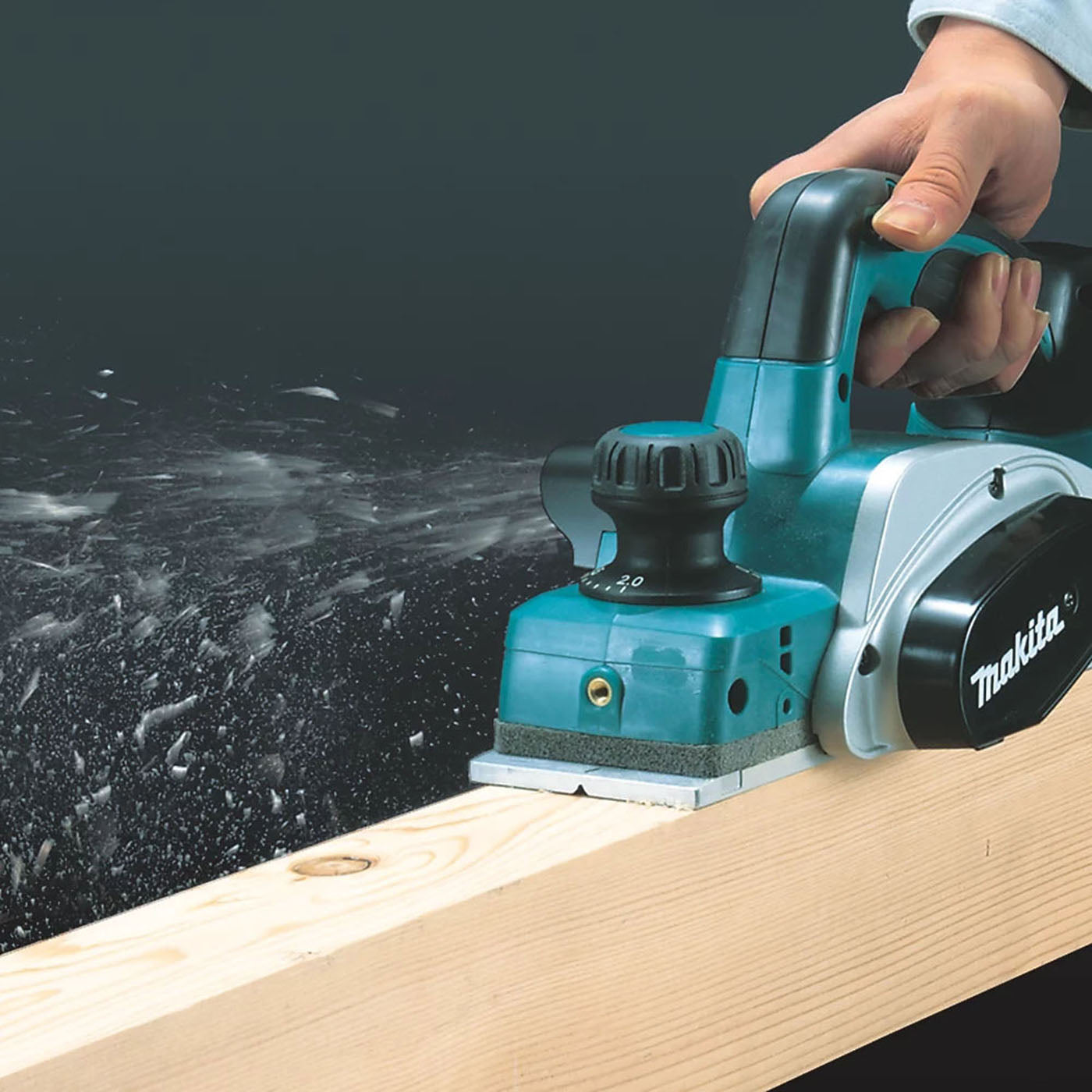 Makita Planer Cordless DKP180Z 18V LXT LiIon Soft Grip Handle 14000Rpm Body Only - Image 4