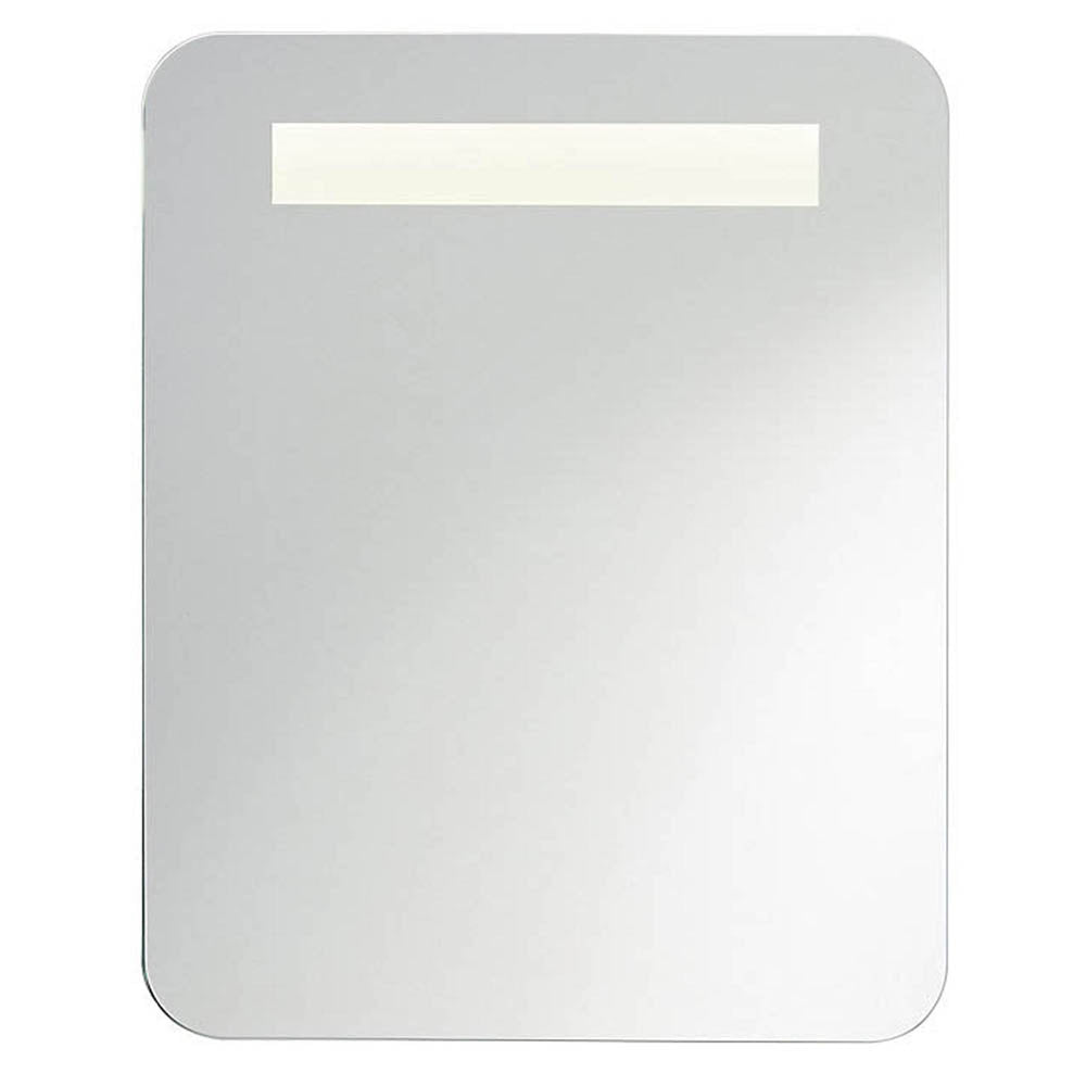 LED Bathroom Mirror Illuminated Cool White Rectangular Demister Pad 50x40cm - Image 1