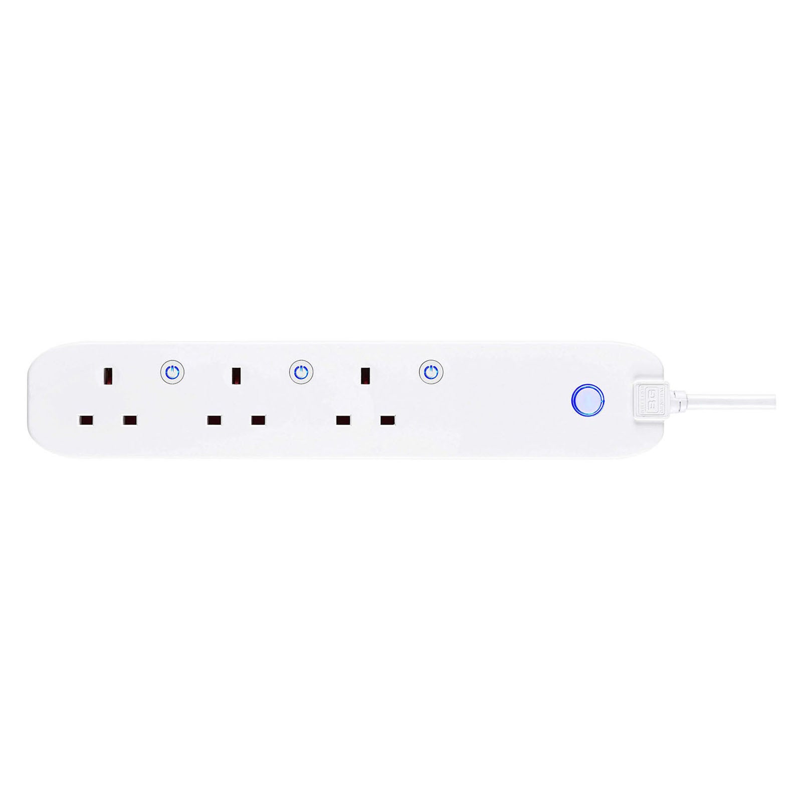 BG Extension Lead EHC31-BD White 240V 3120W 3 Gang Smart Fused 13A - Image 2