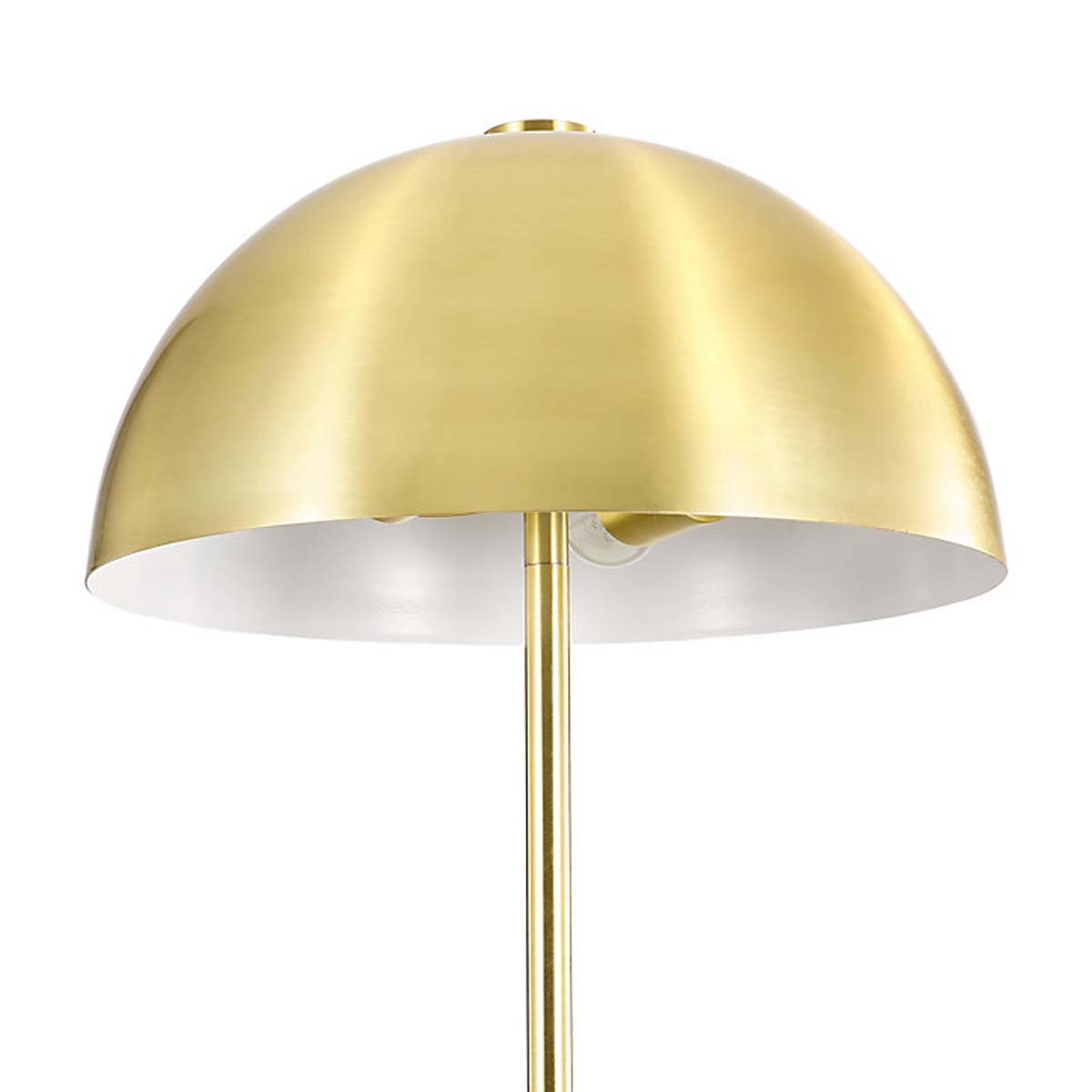 LED Floor Lamp Modern Half Globe Metal Gold Matt Brushed Brass (H)1580 mm - Image 4
