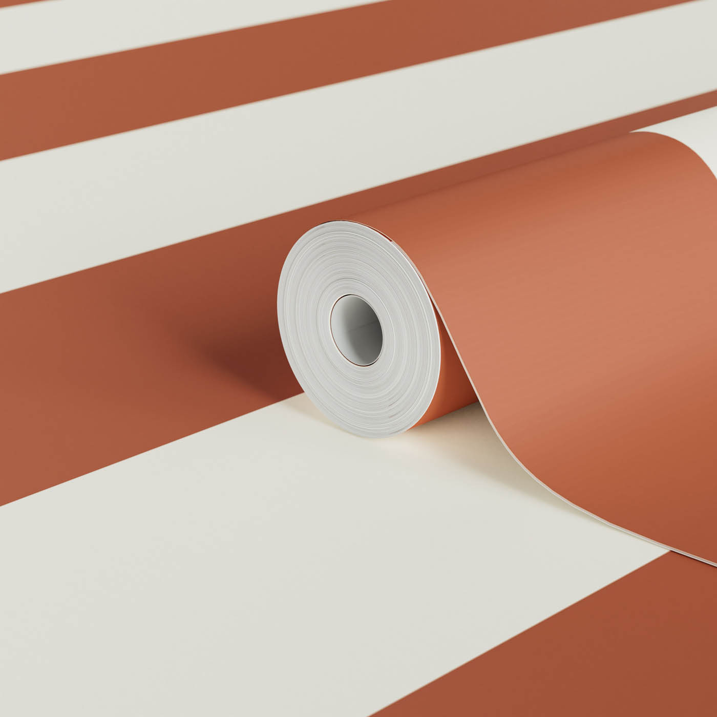 Wallpaper Red And White Stipes Textured Wipeable Home Living Room Bedroom 10m - Image 4