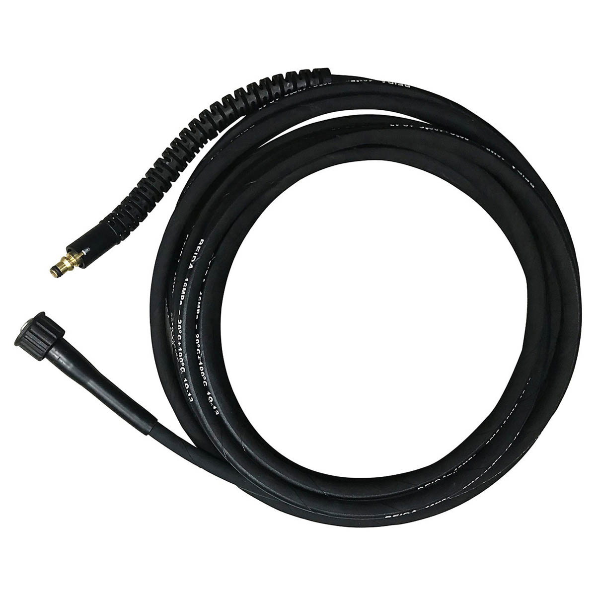 Erbauer High Pressure Washer Hose Replacement Black Steel Reinforced PVC 10m - Image 1
