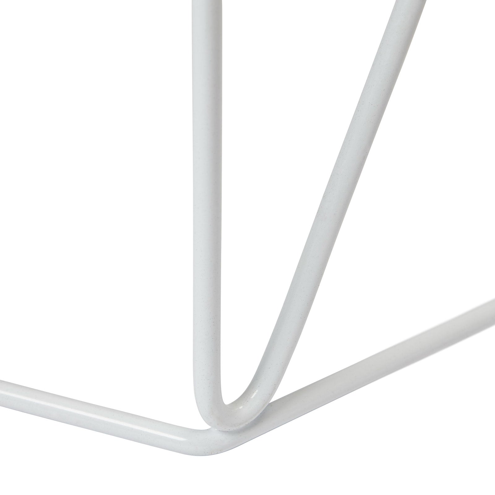 Side Table White Marble Effect Living Room Bedside Sofa Modern Set Of 2 - Image 4