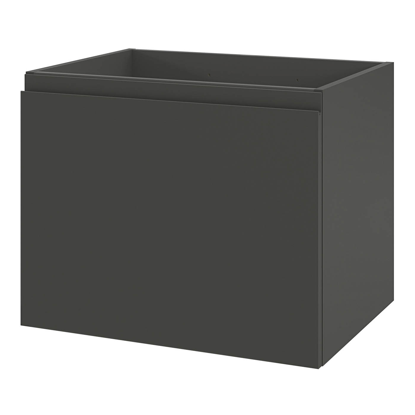 Levanna Bathroom Cabinet Under Sink Matt Grey Wall-Mounted (H)480 (W) 600mm - Image 1