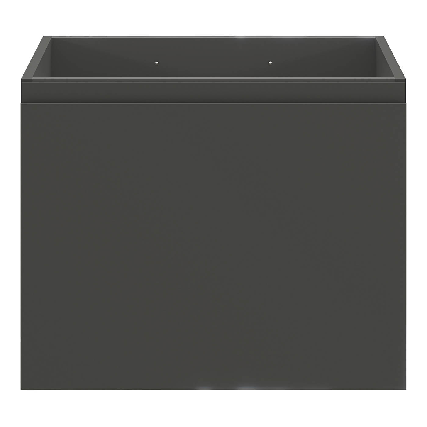 Levanna Bathroom Cabinet Under Sink Matt Grey Wall-Mounted (H)480 (W) 600mm - Image 4