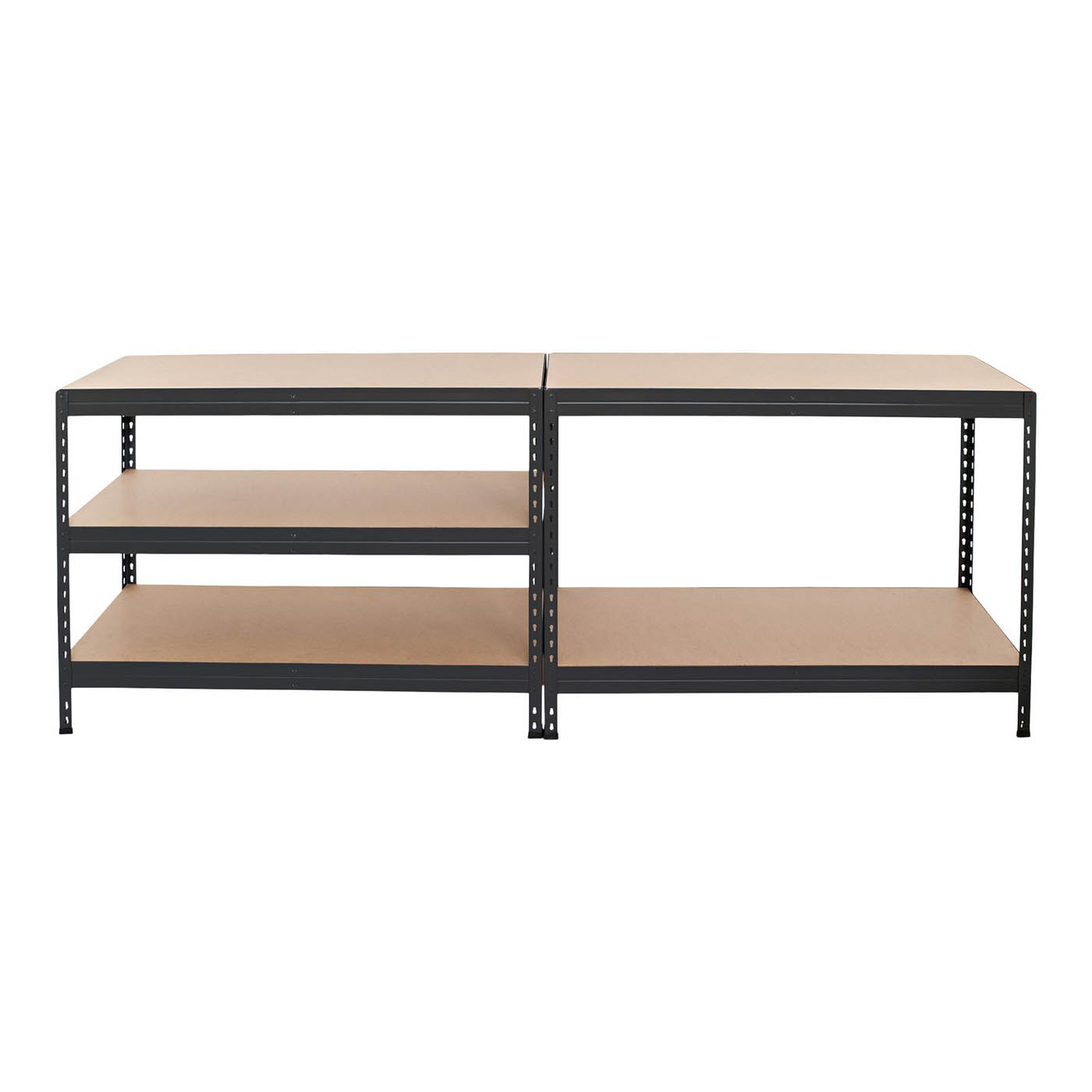 Shelving Unit 5 Tier HDF Steel Adjustable Garage (H)1800mm (W)1276mm (D)400mm - Image 4