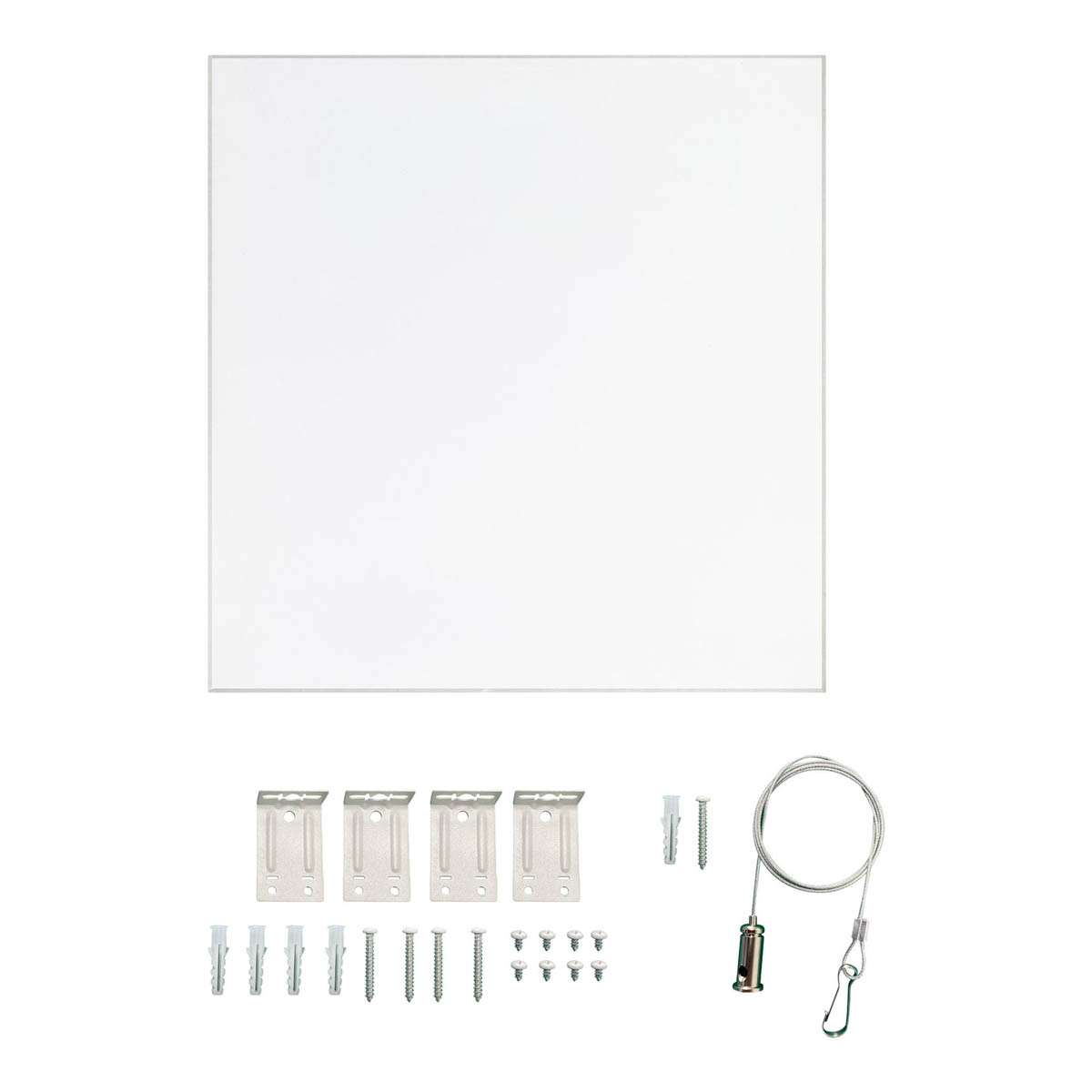 LED Panel Light Ceiling Matt White Porcelain Effect Square Neutral White 595mm - Image 3