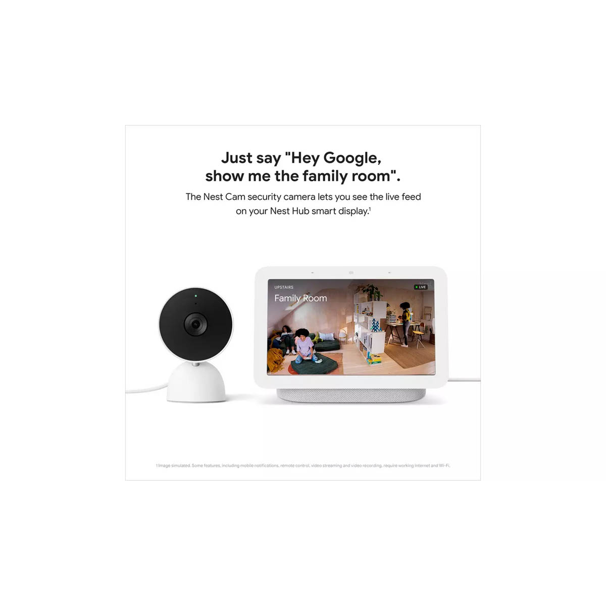 Google Nest Indoor Security Camera Home Wired Full HD CCTV Night Vision Compact - Image 8