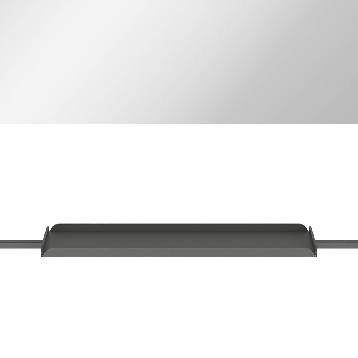 Bathroom Mirror Matt Black Aluminium Square Wall Mounted (H)60.5cm (W)60.5cm - Image 8