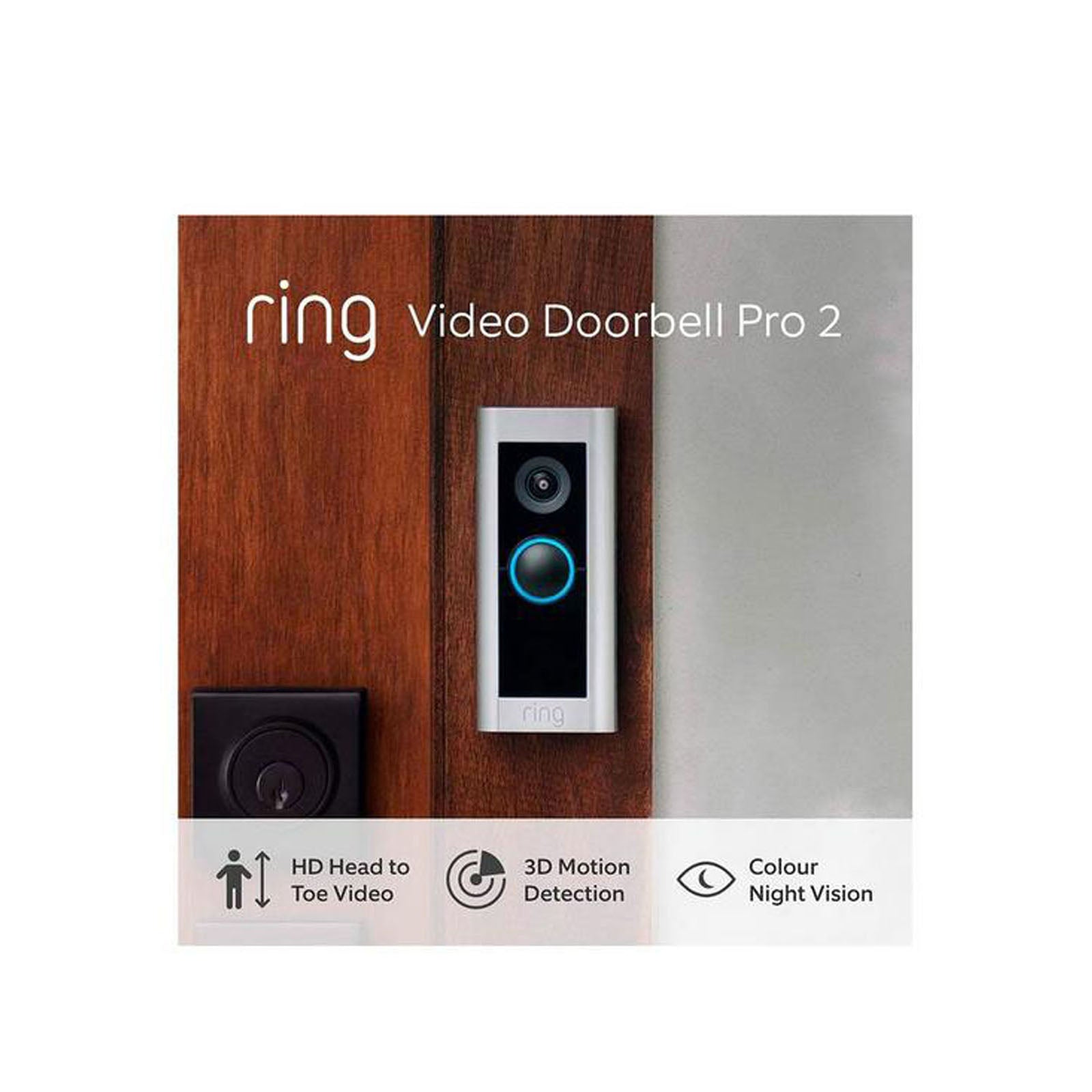 Ring Doorbell Pro 2 Video Motion detection Camera Plug-In Adapter Wi-Fi - Image 3