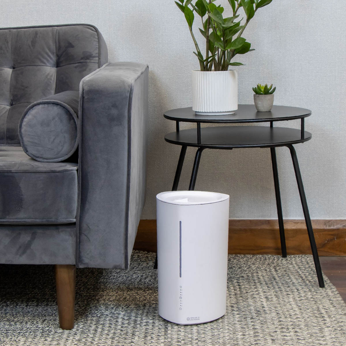 Spear & Jackson Air Humidifier 3L Plastic White 3 Settings LED Night Light - Image 5