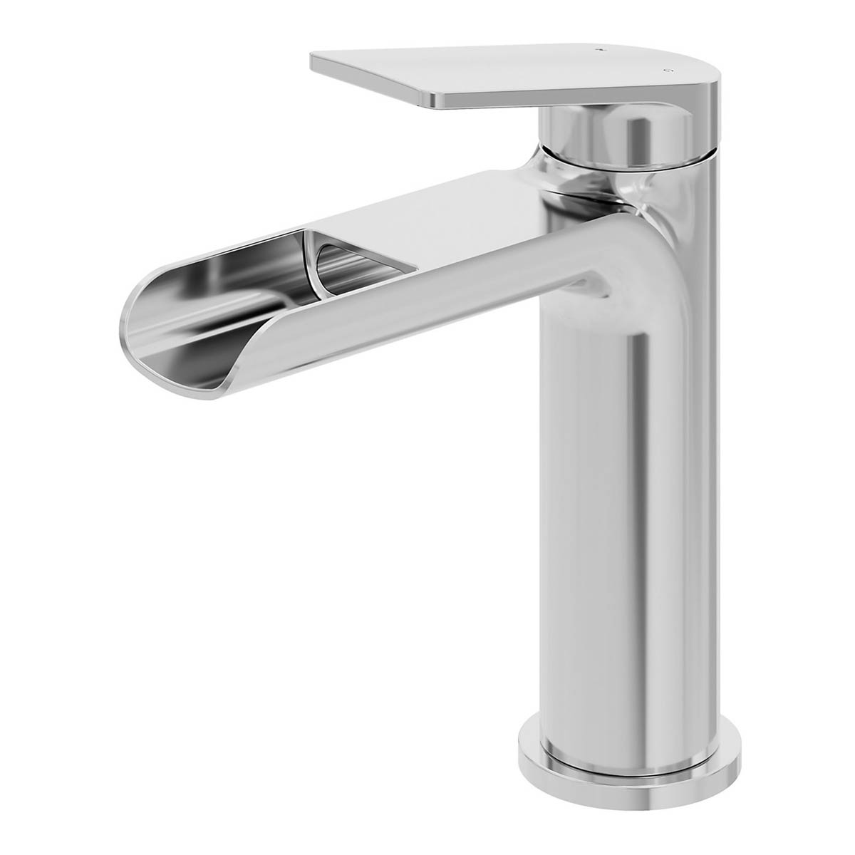 Bathroom Basin Tap Mixer Chrome Single Lever Clicker Waste Brass Modern Faucet - Image 1
