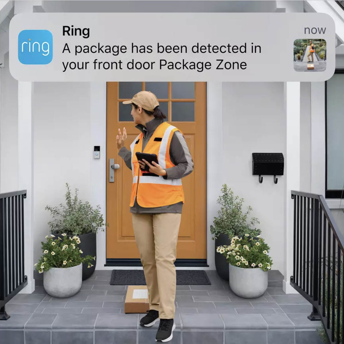 Ring Plus Smart Video Doorbell 1536p HD Battery 2-Way Audio Motion Detector - Image 5