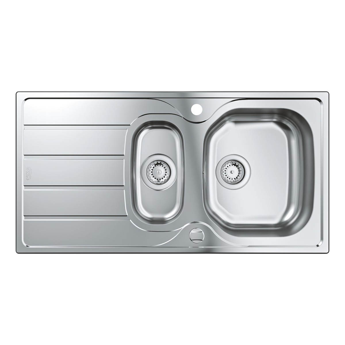 Grohe Kitchen Sink Polished Stainless Steel Reversible 1.5 Bowl 500 x 965mm - Image 3