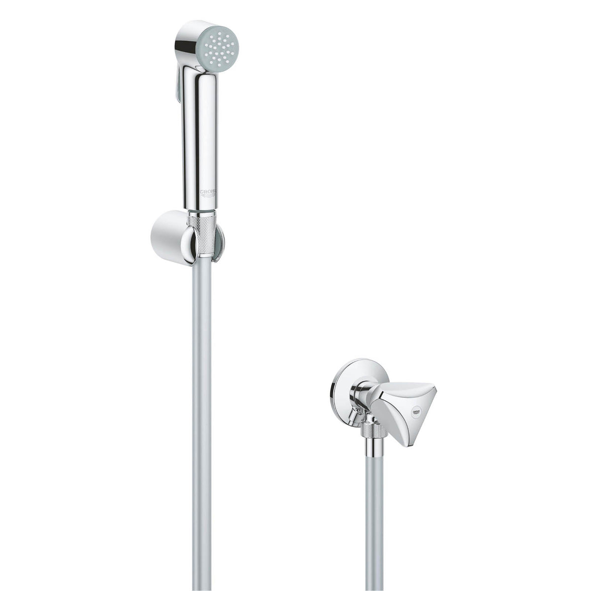 Grohe Bidet Sprayer Kit Gloss Chrome Single Spray Pattern Bathroom Modern - Image 1