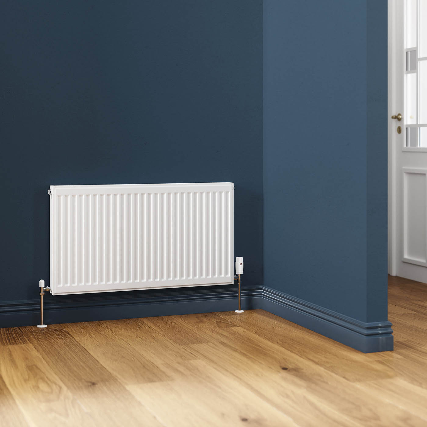 Flomasta Panel Radiator White Type 21 Double Central Heating Compact 90x50cm - Image 1