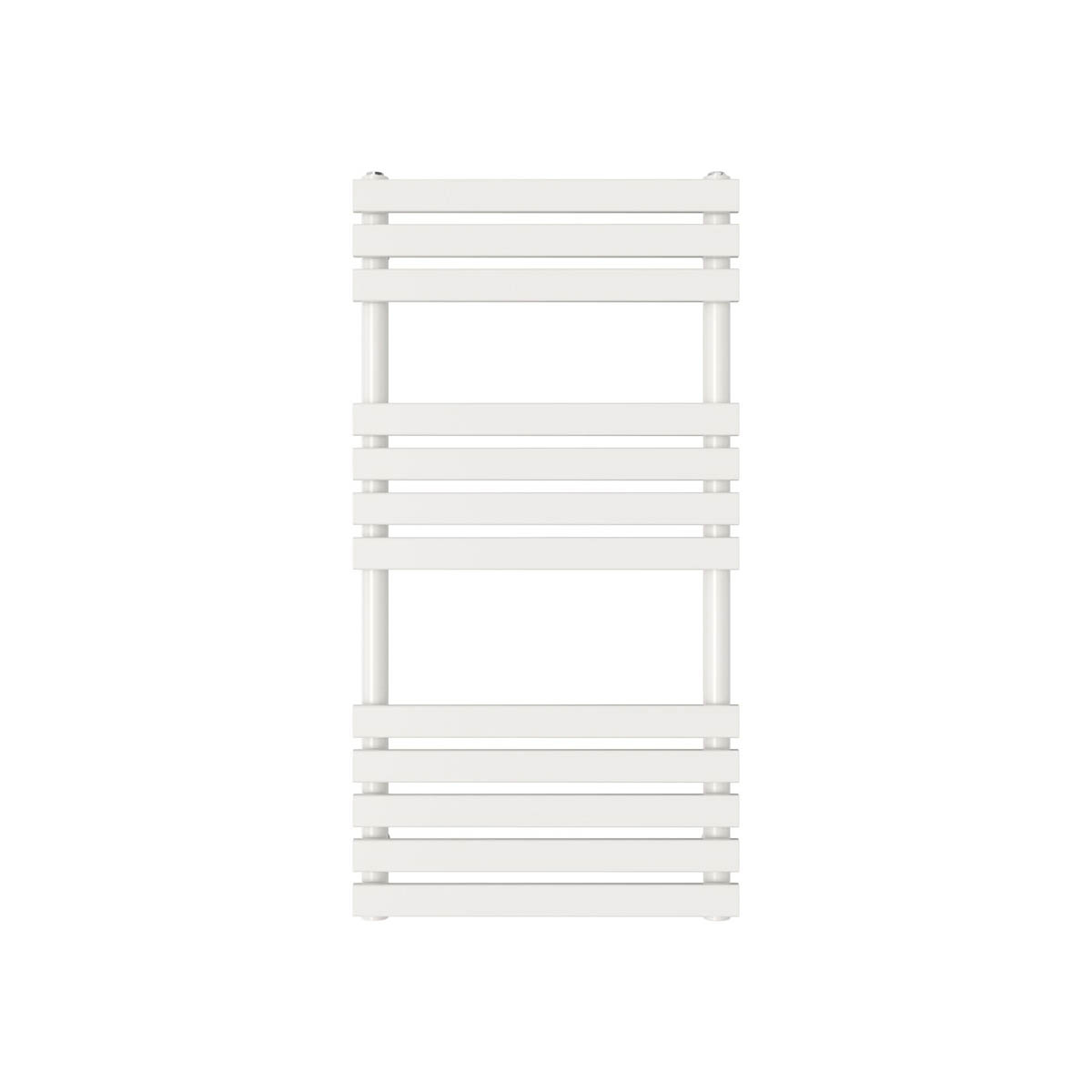 Towel Rail Radiator White Flat Steel Bathroom Ladder Warmer (H)97.4x(W)50cm - Image 1