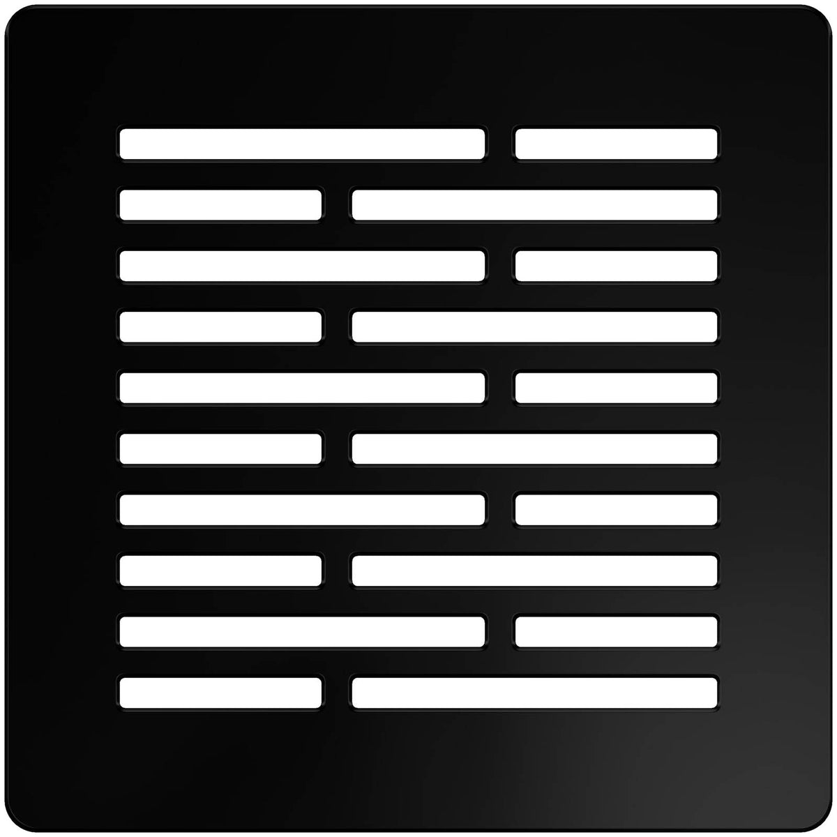 Shower Tray Matt Black 28mm Rectangular Centre Drain Antibacterial Bathroom - Image 7