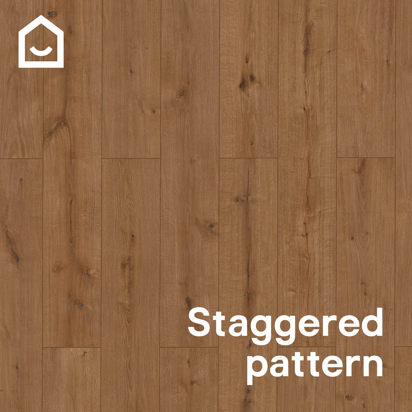 Click Vinyl Planks Walnut Oak Effect Textured Water Resistant Traditional 2.36m² - Image 5