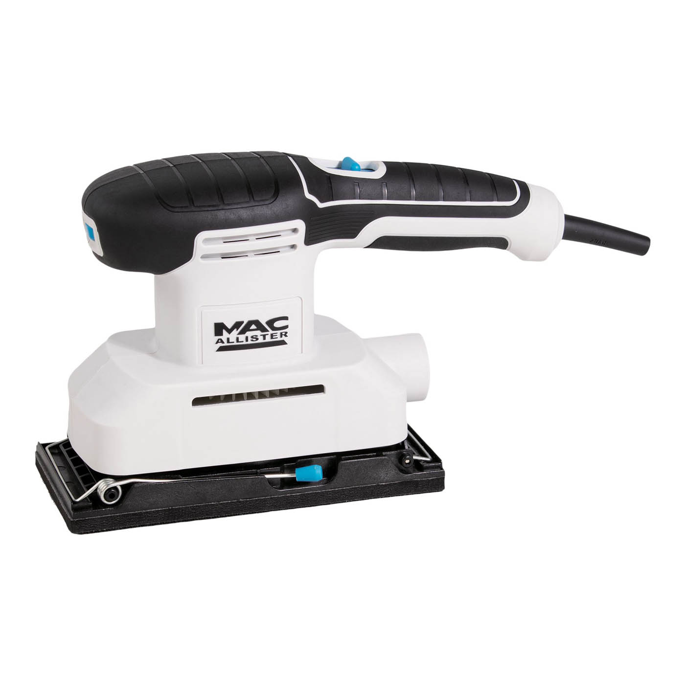 Mac Allister 1/3 Sheet Sander Electric MCB997SDR Soft Grip Compact 200W - Image 1