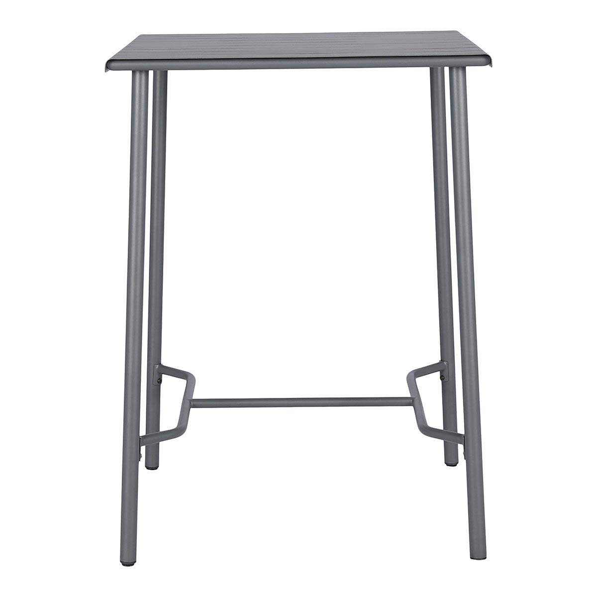 Metal Outdoor Table Garden Furniture Hight 2 Seater Square L76.6 x W76 x H106cm - Image 2