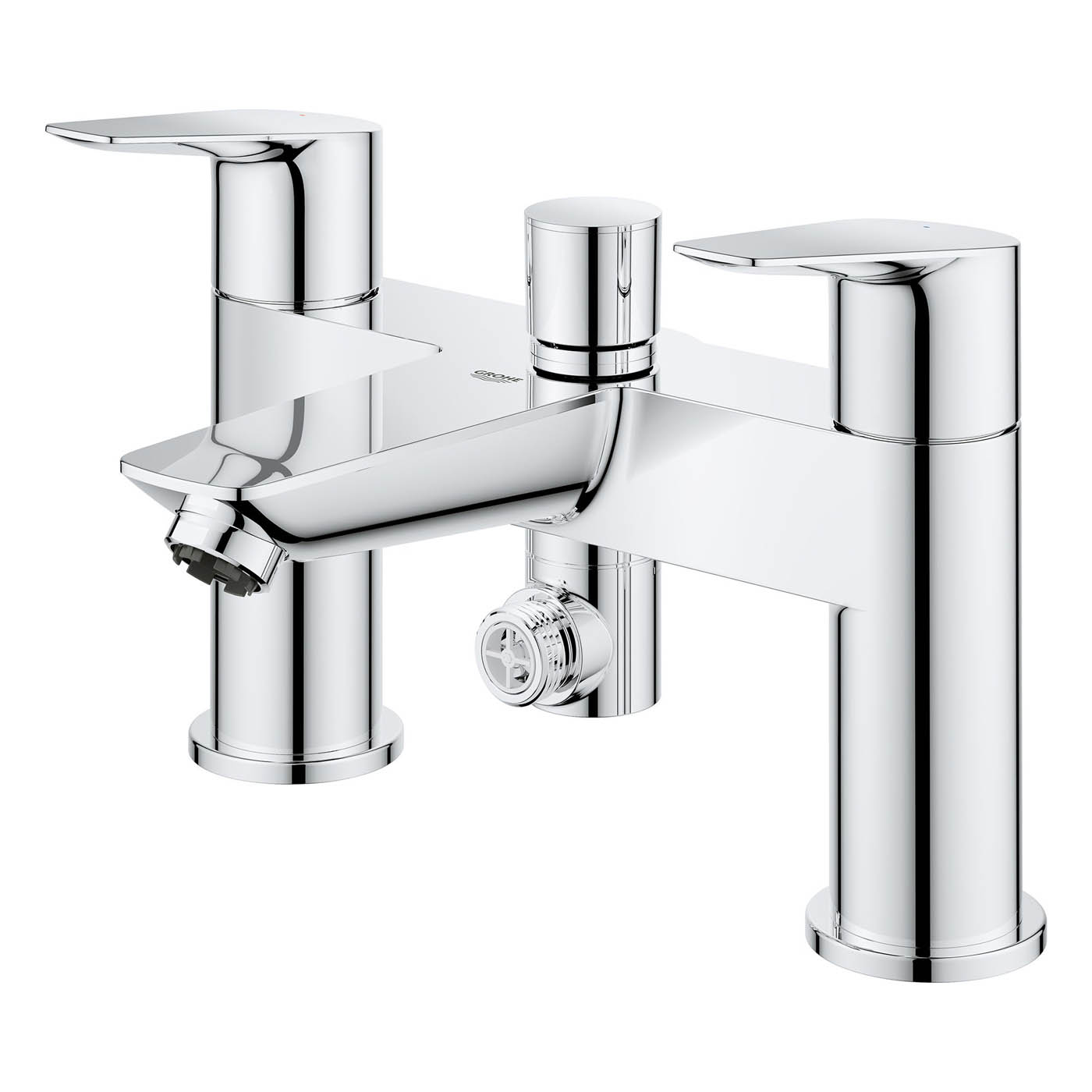 Grohe Bath Filler Tap Shower Mixer Chrome Dual Lever Contemporary Bathroom - Image 4