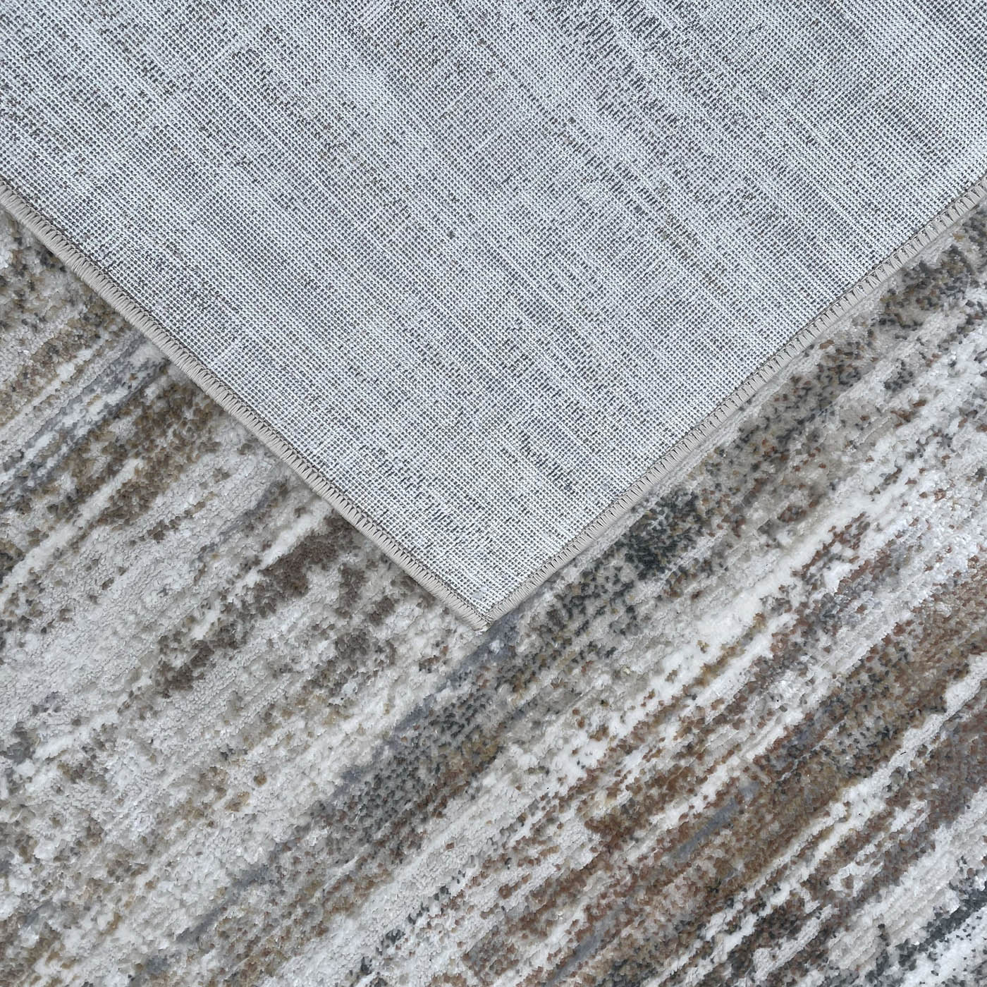 Medium Rug Rust Cream Tonal Woven Effect Hardwearing (L)170cm x (W)120cm - Image 3