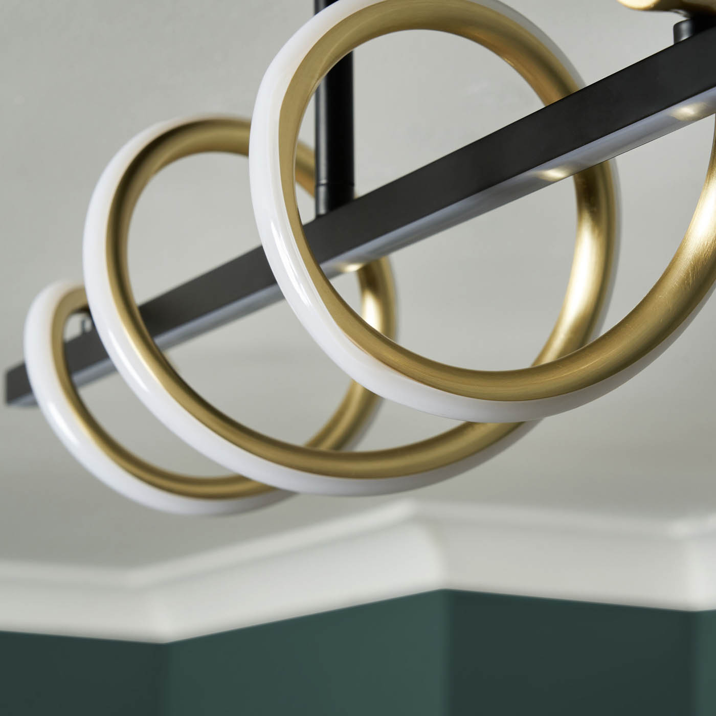 Inlight Ceiling Light LED Warm White Spiral Matt Black Aluminium Plastic Modern - Image 5