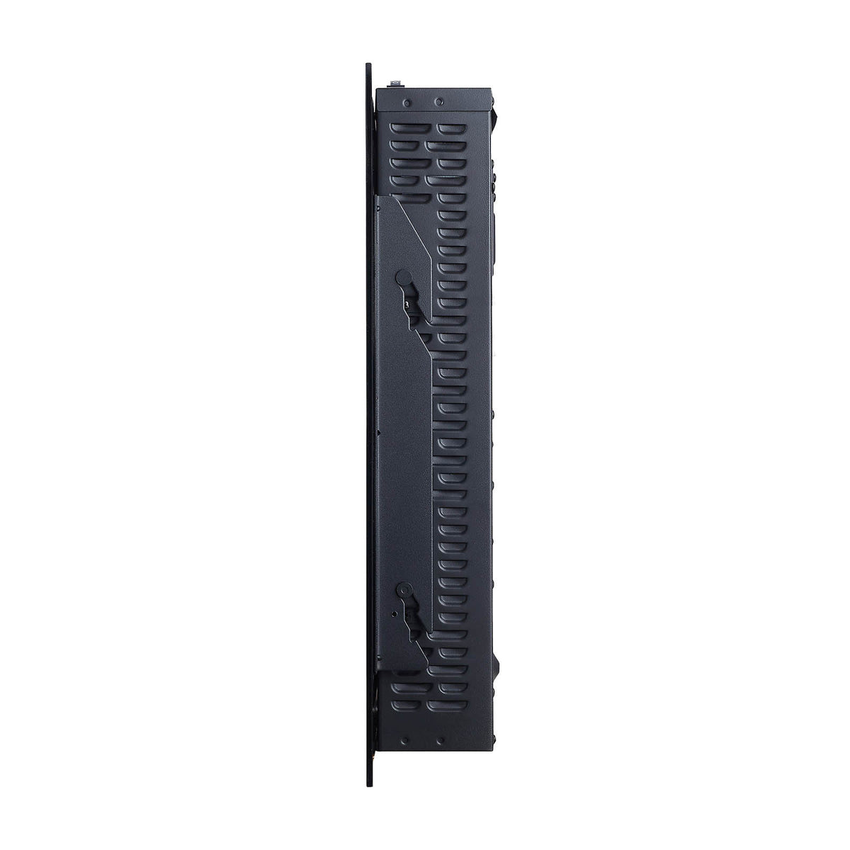 Electric Fire 1.8kW Steel Tempered Glass Wall Mounted Fireplace Heater LED Flame - Image 5