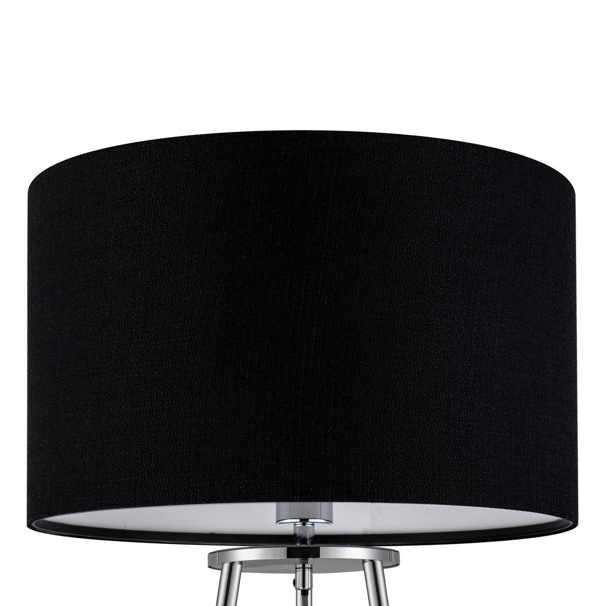 Floor Lamp 3 Shelves Black Chrome Effect Living Room Modern Industrial (H)155cm - Image 6