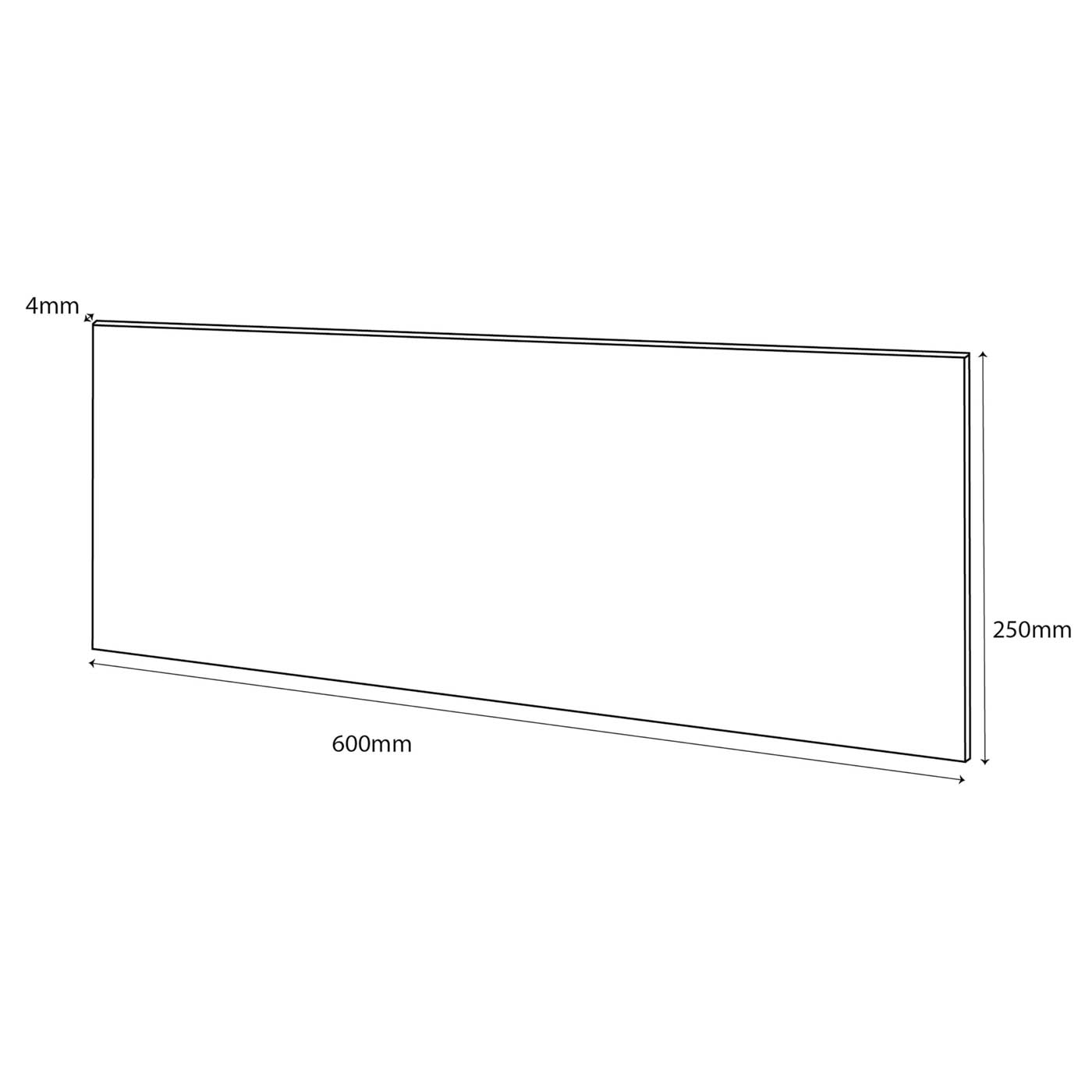 Splashwall Bathroom Splashback Matt Midnight Grey Aluminium Double Sided - Image 2