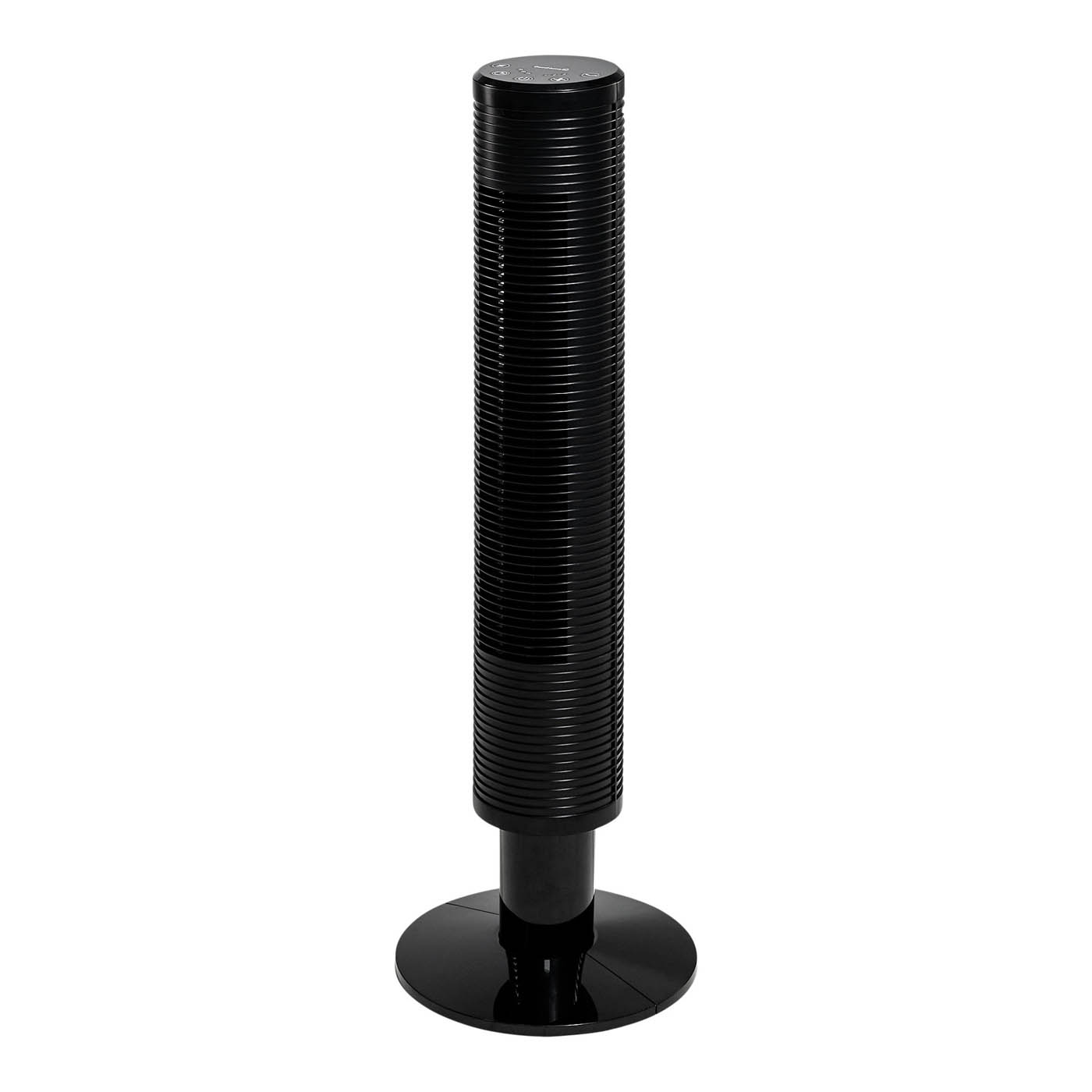 Tower Fan Portable Black 3 Speed Cooler Touch Screen Timer Freestanding - Image 1