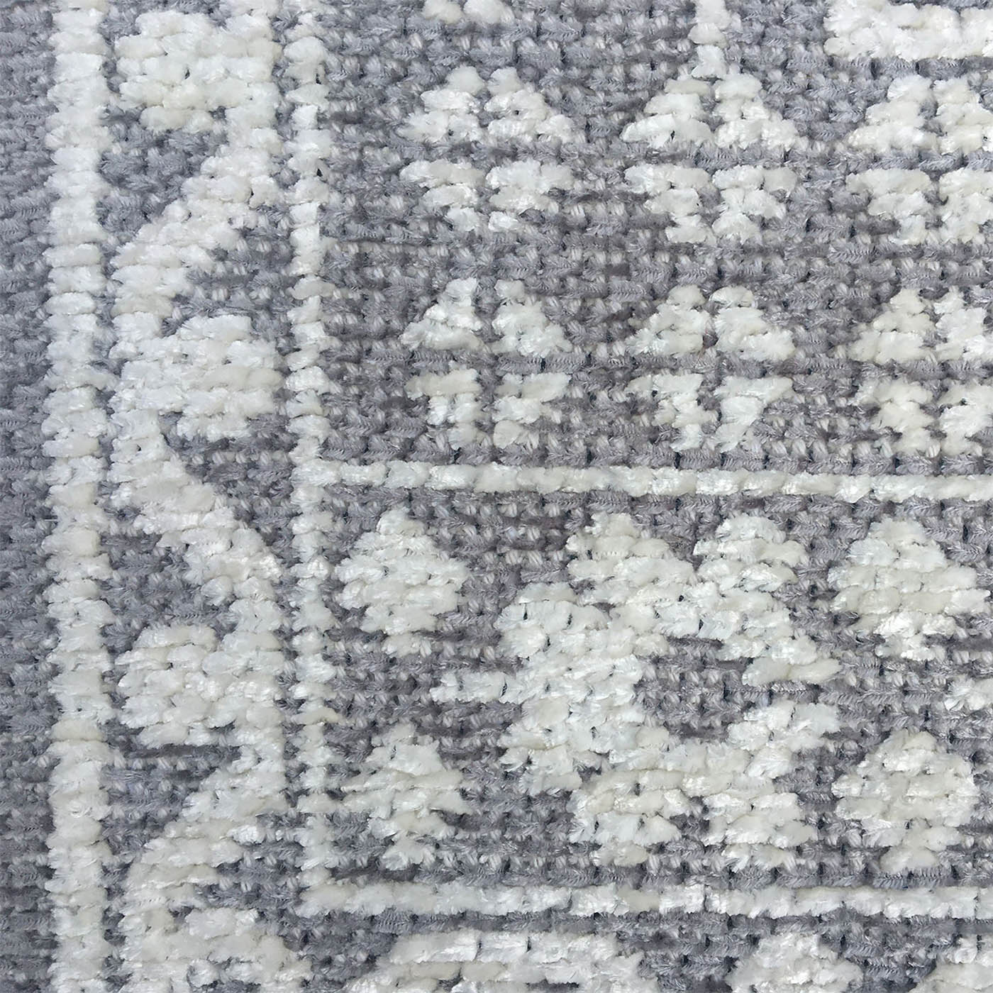 Medium Rug Vintage Medallion Grey Hardwearing Traditional (L)170cm x (W)120cm - Image 8