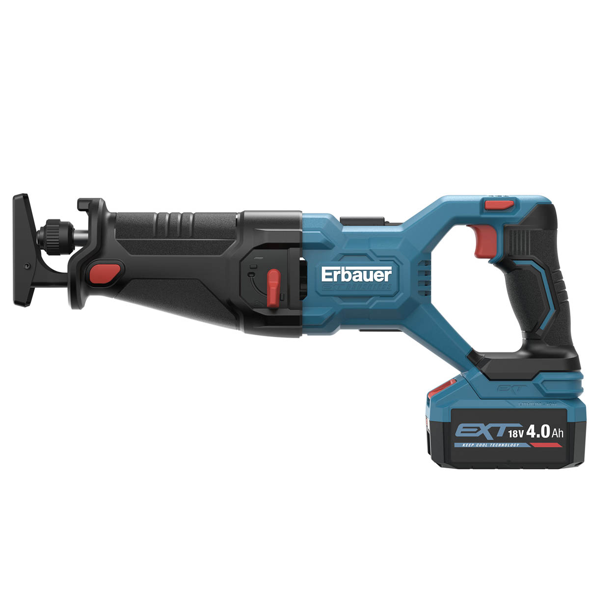 Erbauer Reciprocating Saw ERI1089RSP Cordless LED 18V Li-ion EXT V2 1 x 4Ah - Image 4