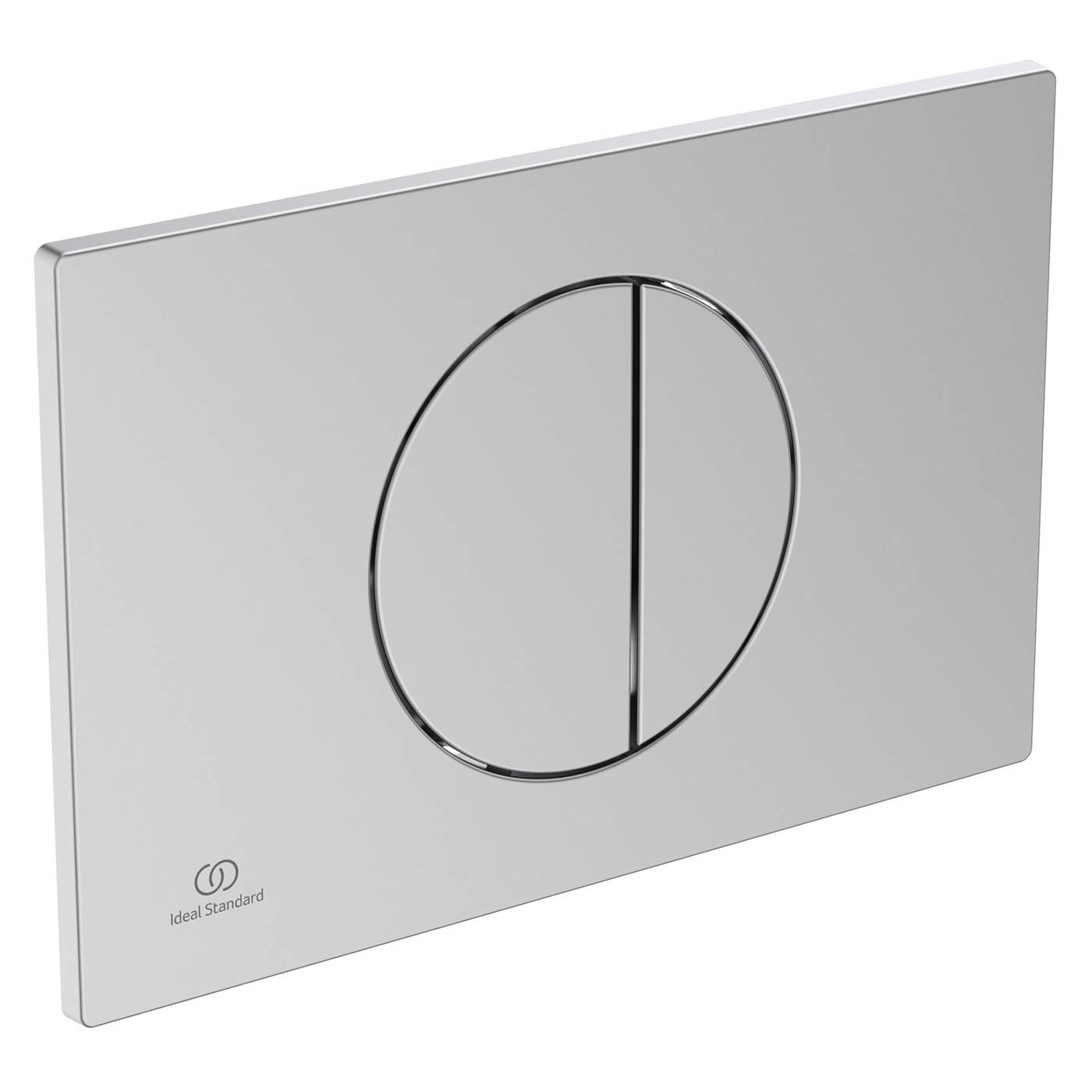 Ideal Standard Dual Flushing Plate Brushed Chrome Contemporary (H)150mm (W)230mm - Image 3