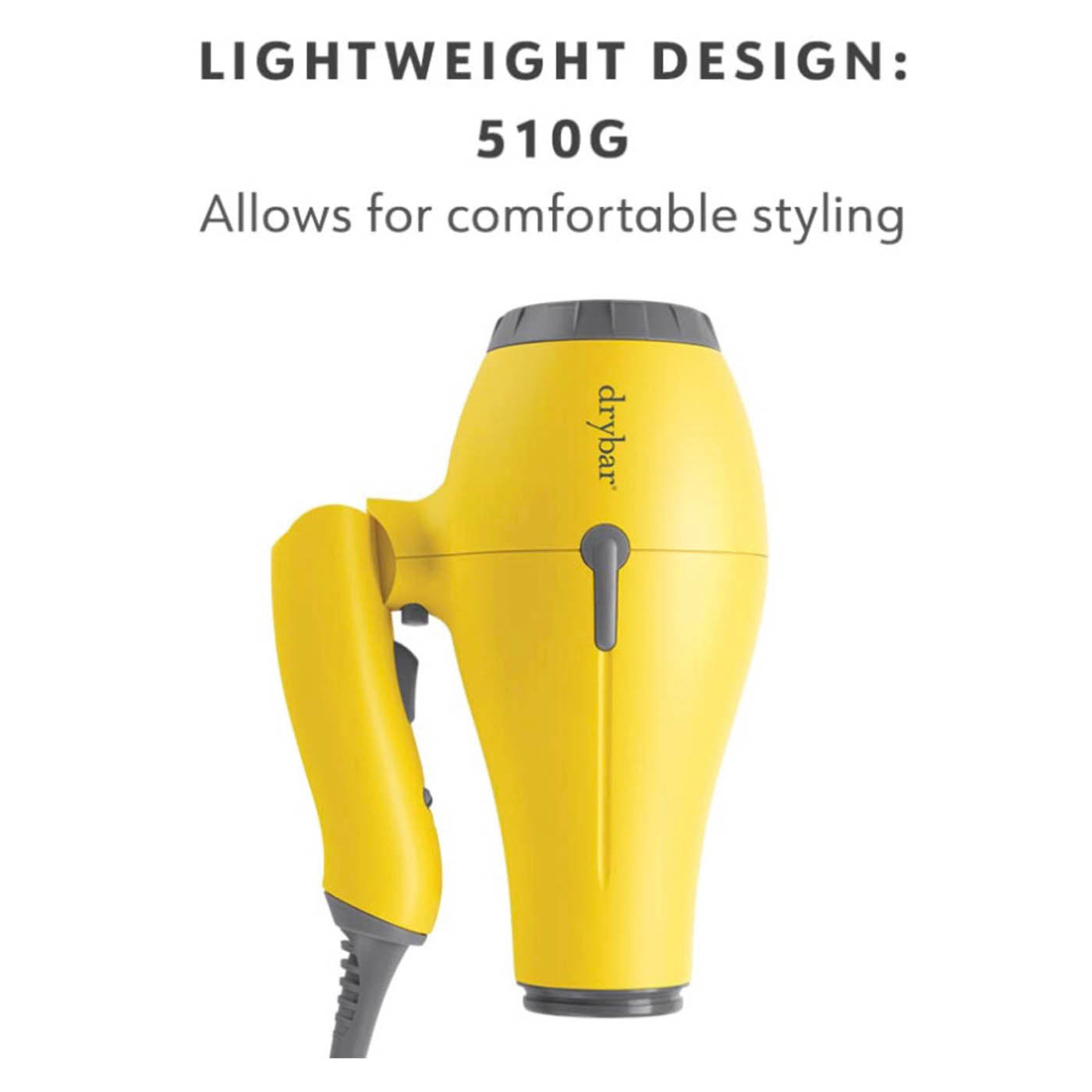 Drybar Travel Blow Dryer Baby Buttercup Ionic Technology For All Hair Types - Image 2