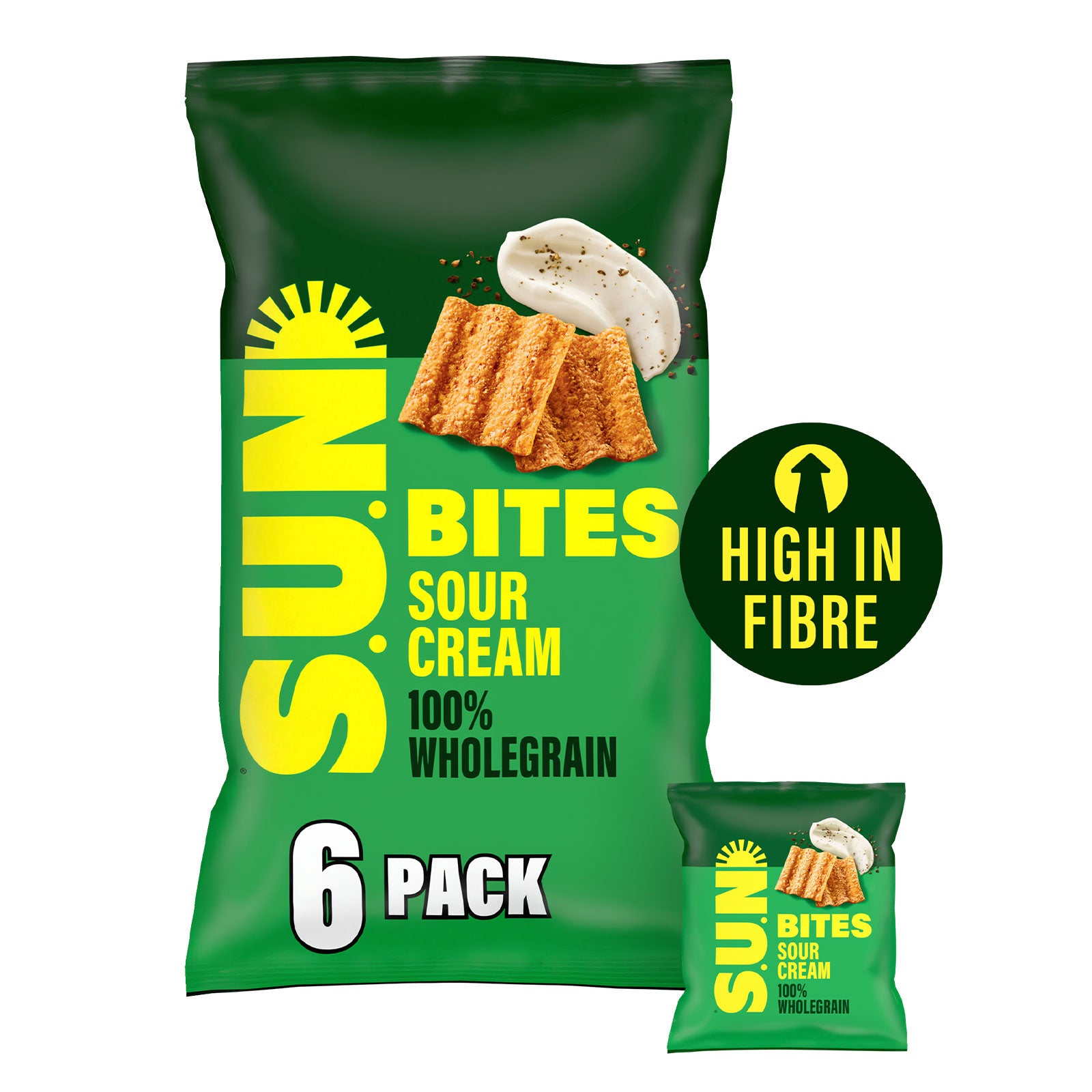 Sunbites Snacks Sour Cream Multipack Crisps 108 x 25g - Image 2