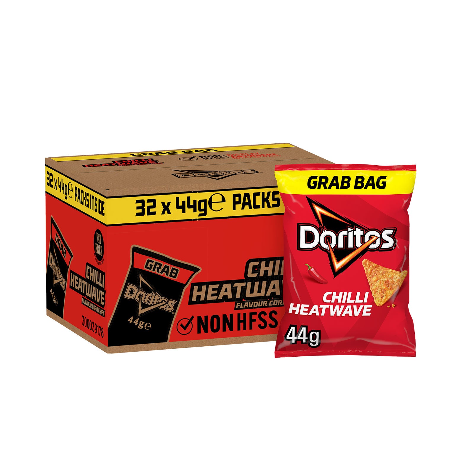 Doritos Tortilla Chips Crisps Chilli Heatwave Lunch Snack 32 x 44g - Image 2