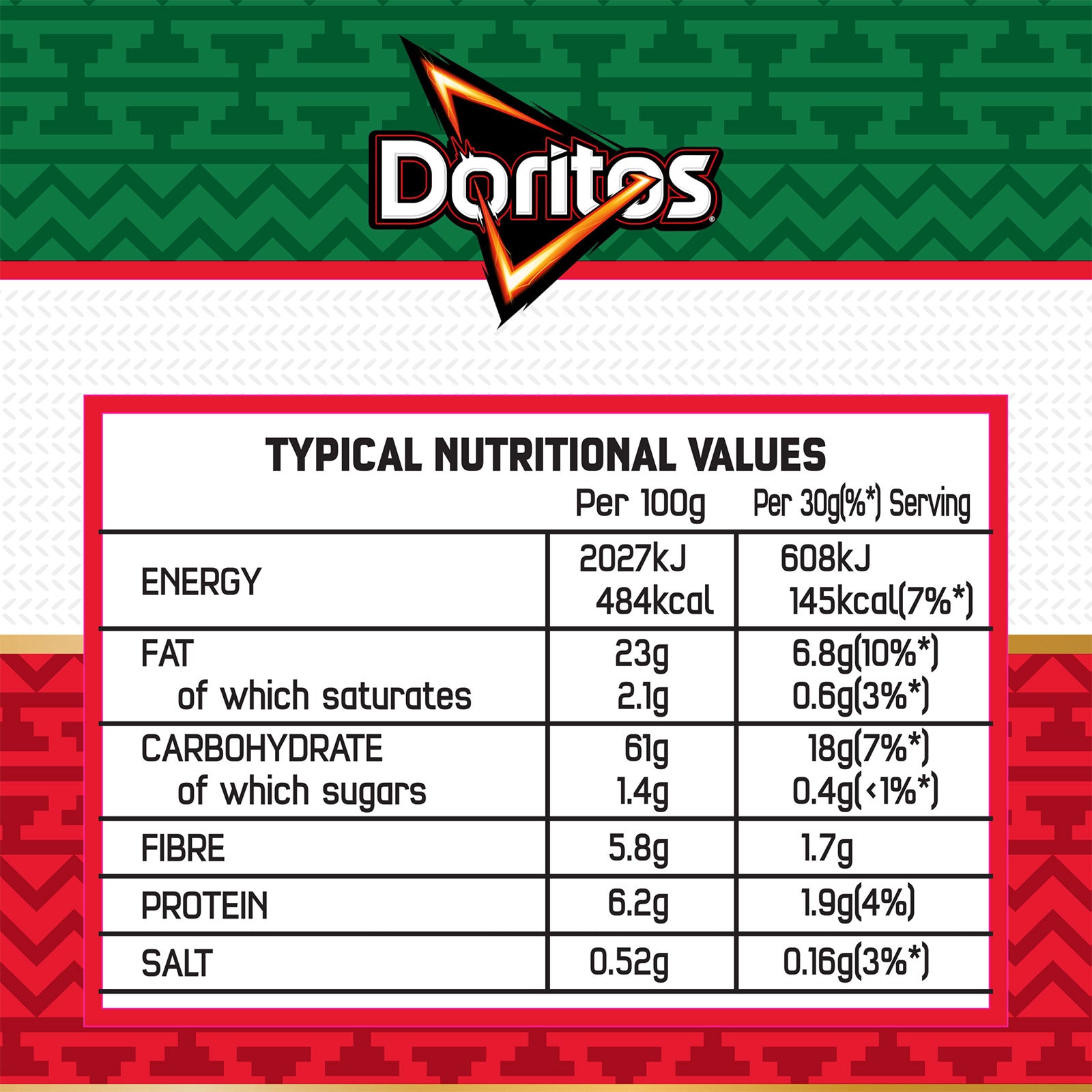 Doritos Tortilla Crisps Mexican Beef Taco Tortilla Sharing Snacks 12 x 180g - Image 7