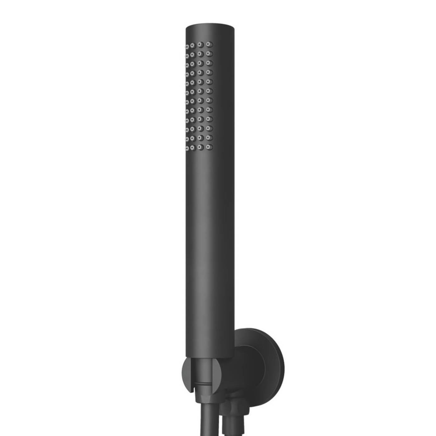 Swirl Mixer Shower Twin Head Matt Black Round Single Spray Pattern Concealed - Image 5