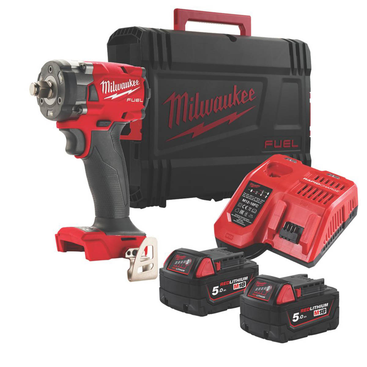 Milwaukee Impact Wrench Cordless M18FIW2F38-502XFUEL Brushless Li-Ion 5.0Ah 18V - Image 1