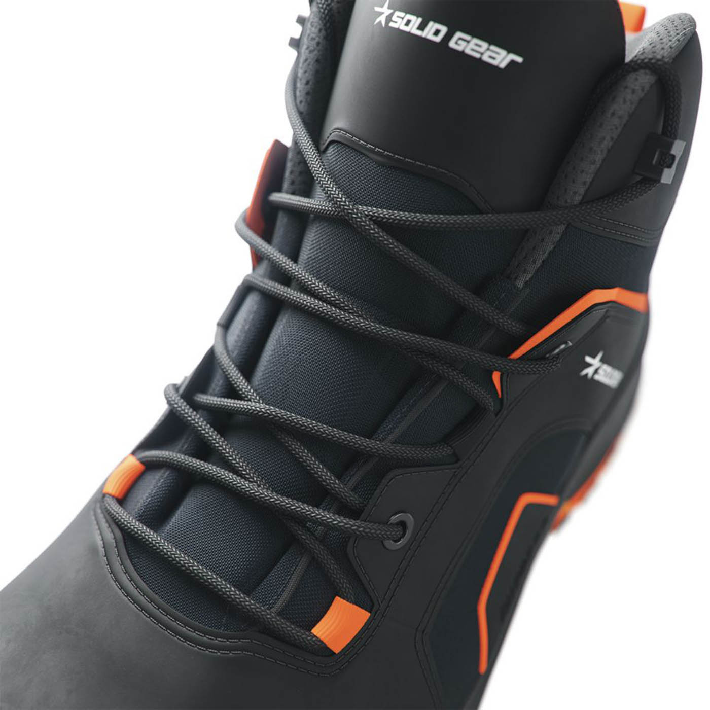 Solid Gear Safety Boots Mens Standard Fit Black Shoes Fibreglass Toe Size 12 - Image 4