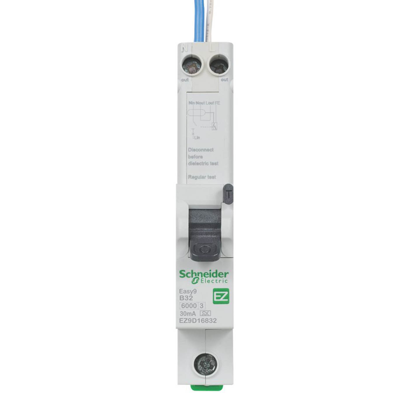Schneider RCBO Type B Electric Easy9 32A 30mA SP Compact Circuit Protection - Image 2