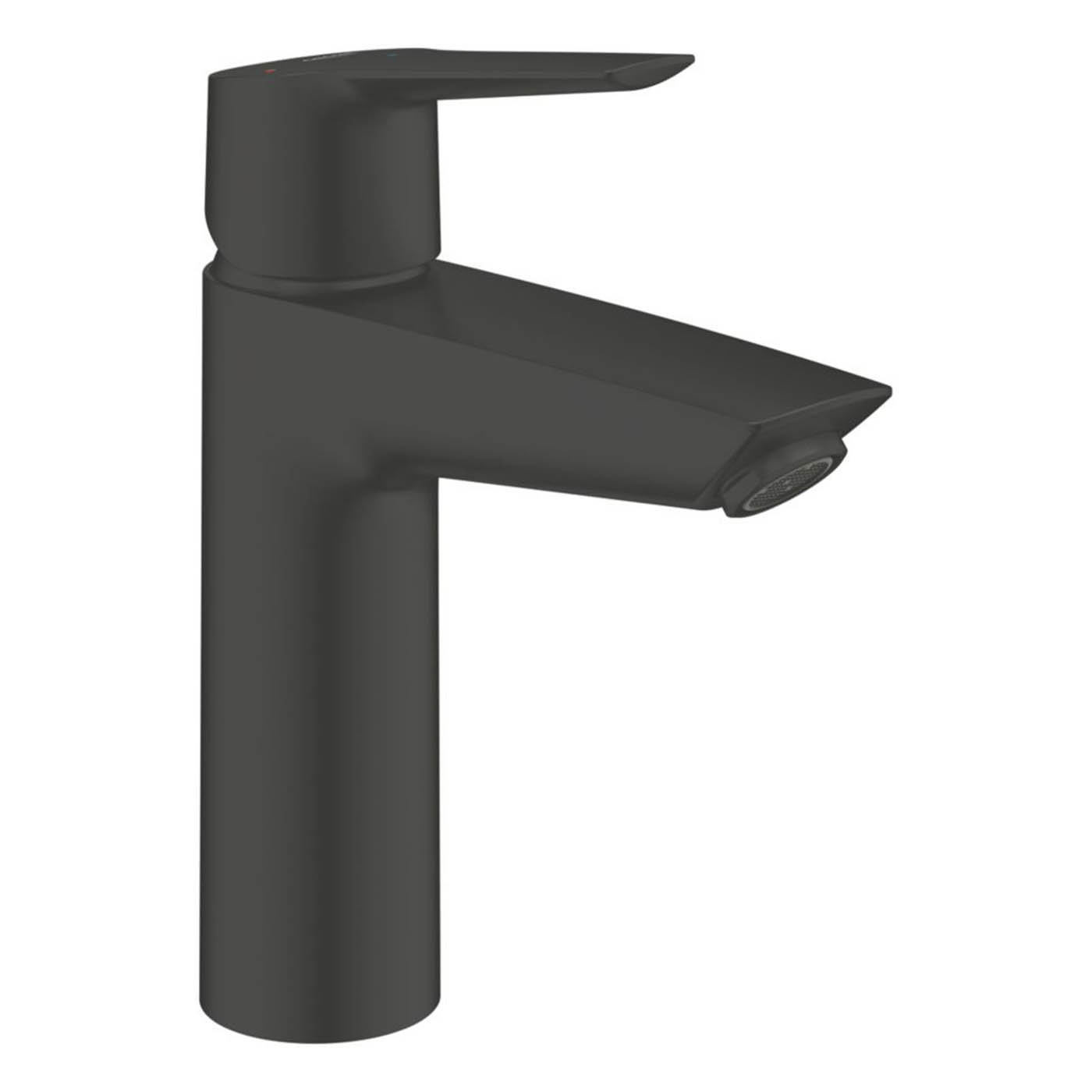 Grohe Basin Mixer Tap Matt Black 192mm Single Lever Deck Mounted Contemporary - Image 1