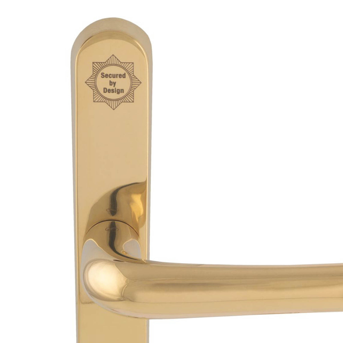 Smith and Locke Door Handles Pair Polished Brass Euro Profile Internal External - Image 5